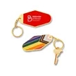 Rainbow Pride LGBTQ+ Metal Keychain | https://www.bestnamebadges.com