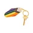 Rainbow Pride LGBTQ+ Metal Keychain | https://www.bestnamebadges.com