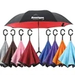 C Handle Reverse Umbrella Double Layer Rain Sun Use | https://www.bestnamebadges.com