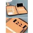 A5 PU Leather Zipper Binder Notebook Refillable Journal | https://www.bestnamebadges.com