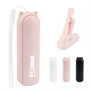 Personal USB Foldable Fan Mini Handheld W/ Power Bank