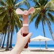 Personal USB Foldable Fan Mini Handheld W/ Power Bank | https://www.bestnamebadges.com