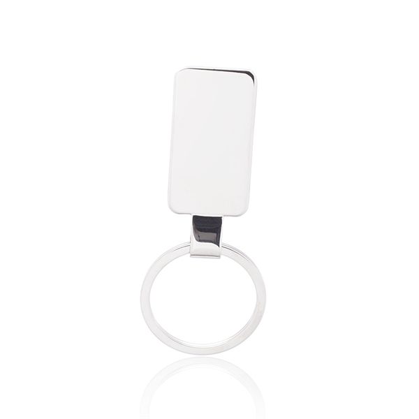 Reflection Flat Metal Keychain