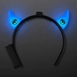 Blue Light-up Devil headband | https://www.bestnamebadges.com