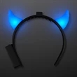 Blue Light-up Devil headband | https://www.bestnamebadges.com