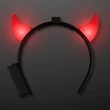 Light Up Red Devil Horns | https://www.bestnamebadges.com