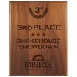 7" x 9" Step-Edge Genuine Walnut Plaque | https://www.bestnamebadges.com