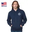Made in USA Unisex Heavyweight Pre-Shrunk Pullover Hoodie | https://www.bestnamebadges.com