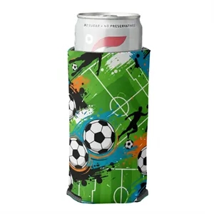 USA Made Sublimation Foldable Slim Can Coolers