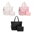 Polyester Tote Bag with Multi Pockets and Top Handles | https://www.bestnamebadges.com