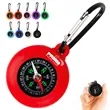 Silicone Compass Keychain w/ Carabiner Clip for Outdoor Use | https://www.bestnamebadges.com