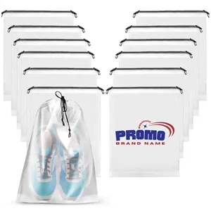 Clear Drawstring Shoe Bag with Dustproof Design
