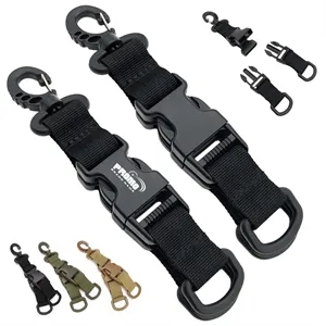 Tactical Nylon Keychain Clip with Quick Release Buckle