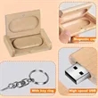 Eco-Friendly Bamboo USB Flash Drive with Custom Logo | https://www.bestnamebadges.com