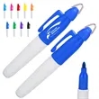 Multicolor Permanent Marker with Keychain Clip and Bullet Ti | https://www.bestnamebadges.com