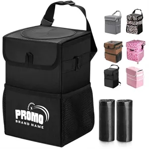 Car Trash Can with Lid and Leakproof Liner