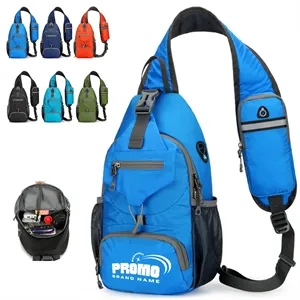 Crossbody Sling Backpack with USB Port and Multi Pockets