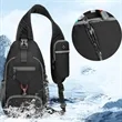 Crossbody Sling Backpack with USB Port and Multi Pockets | https://www.bestnamebadges.com