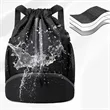Drawstring Sports Backpack with Shoe Compartment | https://www.bestnamebadges.com