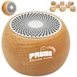Wood Mini Bluetooth Speaker with Custom Logo | https://www.bestnamebadges.com