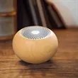 Wood Mini Bluetooth Speaker with Custom Logo | https://www.bestnamebadges.com