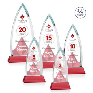 Shildon VividPrint™ Award on Newhaven - Red | https://www.bestnamebadges.com