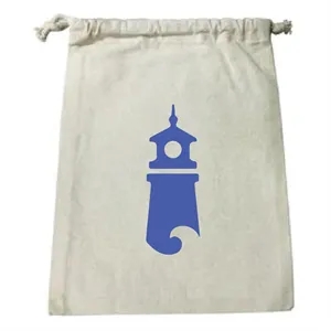 Cotton Canvas Drawstring Pouch ( 8"W X 10"H )
