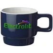 10 oz. Ceramic Stack-N-Sip Mug | https://www.bestnamebadges.com
