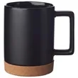 Ceramic Mug with Cork Base 15 oz. | https://www.bestnamebadges.com