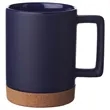 Ceramic Mug with Cork Base 15 oz. | https://www.bestnamebadges.com