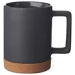 Ceramic Mug with Cork Base 15 oz. | https://www.bestnamebadges.com