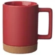 Ceramic Mug with Cork Base 15 oz. | https://www.bestnamebadges.com