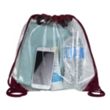 Harris Clear Vinyl Stadium Compliant Cinch Backpack | https://www.bestnamebadges.com