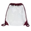 Harris Clear Vinyl Stadium Compliant Cinch Backpack | https://www.bestnamebadges.com