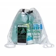 Harris Clear Vinyl Stadium Compliant Cinch Backpack | https://www.bestnamebadges.com