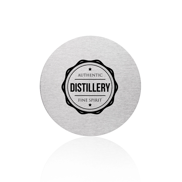 Reno Stainless Steel Round Coasters