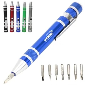 Multi Bit Precision Screwdriver Set with Aluminum Handle