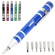Multi Bit Precision Screwdriver Set with Aluminum Handle | https://www.bestnamebadges.com