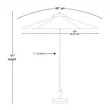 7' Full Color Steel Market Umbrella | https://www.bestnamebadges.com