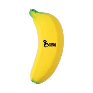 2.3"x0.8" Custom PU Banana Shaped Stretchy Stress Ball Toy
