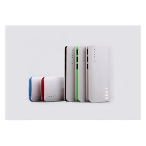 10000 MAh Power Bank With 3 USB Port And Flashlight.
