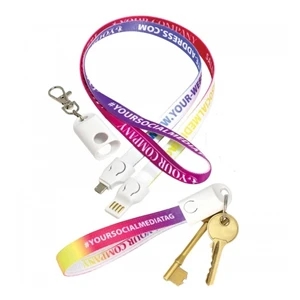 2-In-1 Lanyard Charging Cable
