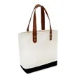 Leather Handle Tote | https://www.bestnamebadges.com