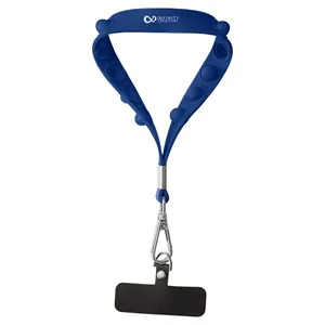 Push Pop Wrist Strap Keychain With Phone Holder