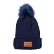 Leeman Knit Beanie With Fur PomPom | https://www.bestnamebadges.com
