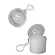 Poncho In Carabiner Case | https://www.bestnamebadges.com