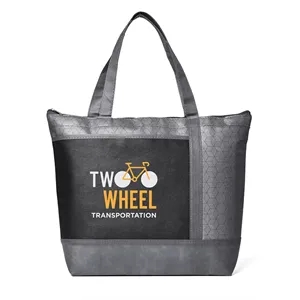 Hexagon Pattern Non-Woven Cooler Tote Bag