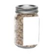 Pint Jar with Rectangle Magnet Pet Fill | https://www.bestnamebadges.com