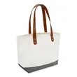 Large Leather Handle Tote | https://www.bestnamebadges.com
