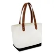 Large Leather Handle Tote | https://www.bestnamebadges.com